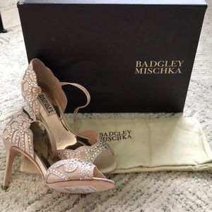 Badgley Mischka Belinda Ankle Strap Pumps